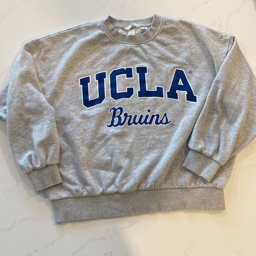 Oversized UCLA crew-neck sweatshirt in cotton-blend with dropped shoulders